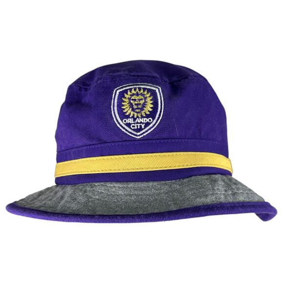 Adidas MLS Orlando City Soccer Purple Bucket Hat Size S/M NEW with Tags - Picture 1 of 6
